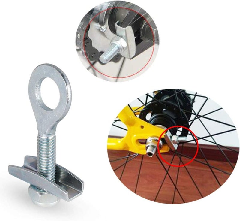 TAODAN 2PCS Bicycle Chain Adjuster Adjustable Chain Buckle Bicycle Wheel Fixing Button Zipper Chain Tensioner Chain Adjuster Suitable for Dead Fly Bicycles Folding Bicycles and Mountain Bikes - Image 5